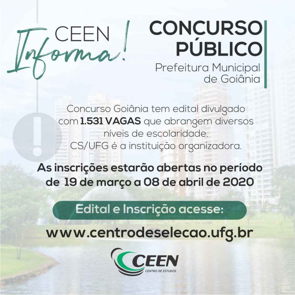 CONCURSO PÚBLICO [PREFEITURA MUNICIPAL DE GOIÂNIA/GO]