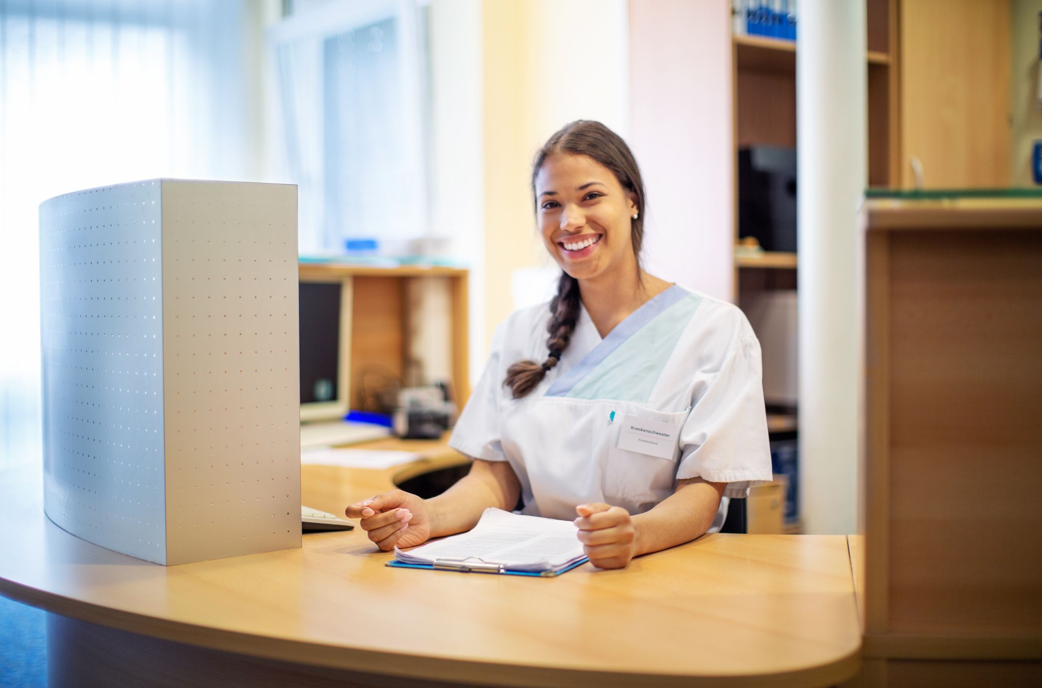 recepção de consultório médico